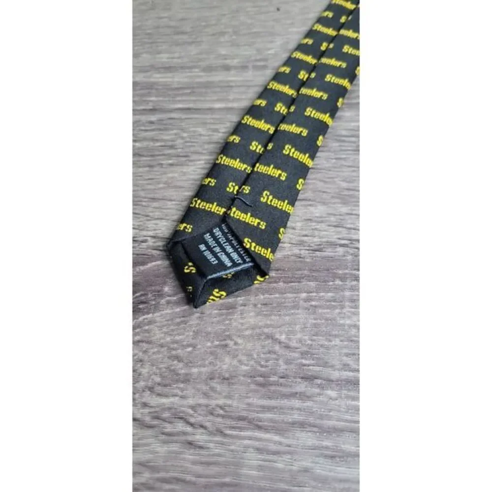 Vintage Pittsburgh Steelers‎ Tie STEEL CURTAIN NFL Polyester Dry Clean Only.